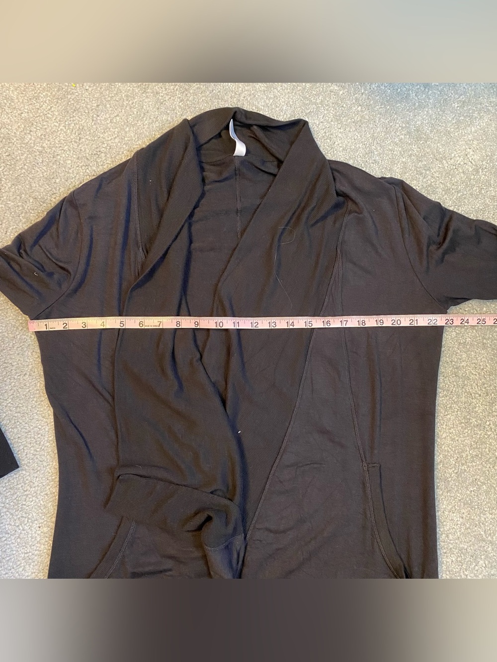 Athleta Pranayama Restore Wrap Black Cardigan Womens Medium Activewear - Picture 7 of 8